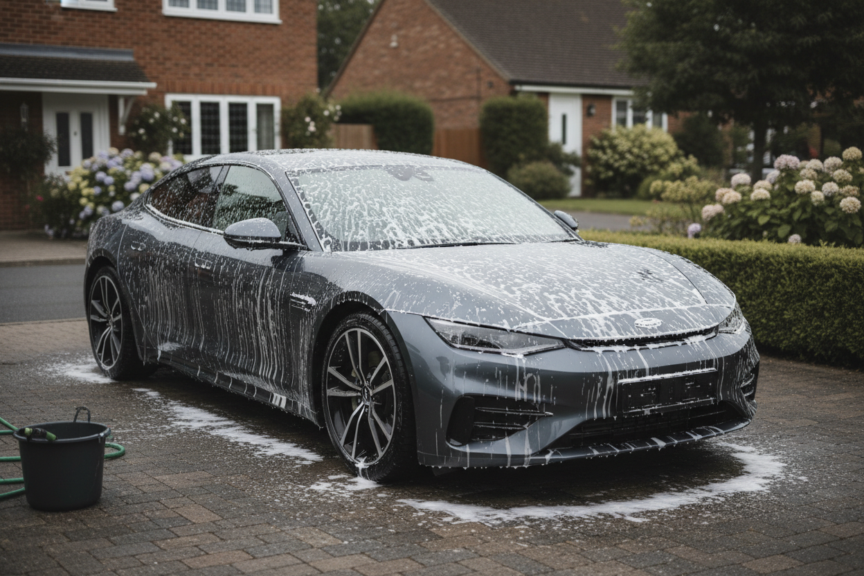 eco friendly car washing protecting vehicle paint in uk conditions